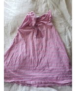 Girls Deux Par Deux Pink Striped Dress Kangaroo Design Dress Size 7 ^ - $24.45 CAD