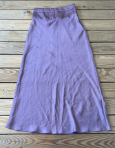 free people women’s silky MIDI skirt size 0 pink D11 - $17.81