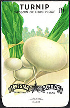 Shogoin/Louse Proof Turnip Lone Star 10¢ Seed Pack - £4.67 GBP