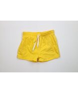 Vintage 90s Boys Medium Blank Lined Running Jogging Soccer Shorts Yellow... - $539.56 MXN