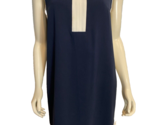 Ann Taylor Petites Women's Sleeveless Dress Navy and White Large - $23.74