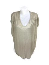 Paul &amp; Joe Made In France Womens Linen Blend Metallic Sleeveless Knit Top Size 2 - £25.81 GBP