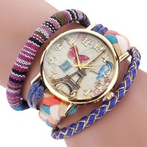 The Sleek Stylish And Chic Knit Bracelet Watch Ladies Decorative - £23.96 GBP
