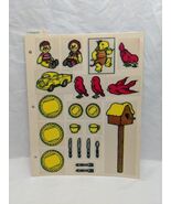 Vintage 1970s Limpygraph 1 Diecut Sheet Dolls Birds Plates Turtle Truck - €23,75 EUR