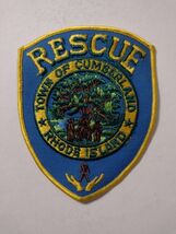 RESCUE PATCH TOWN OF CUMBERLAND RHODE ISLAND FULL COLOR - USED - $4.95