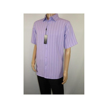 Men Short Sleeve Sport Shirt by BASSIRI Light Weight Soft Microfiber 48271 Lilac image 3