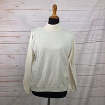 Talbots Petite Off White Long Sleeve Mock Turtleneck Size Large NWT - $21.78