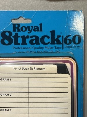 NOS Royal 8 Track 60 AP-860 Sealed Set Of 4 Item image 3