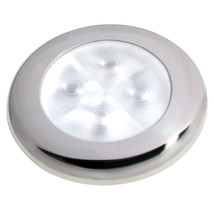 Hella Marine Slim Line LED &#39;Enhanced Brightness&#39; Round Courtesy Lamp - White LED - £36.58 GBP