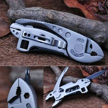 Survival EDC Multi Tool Foldable Wrench Pliers Knife Jaw Screwdriver Opener Set - £11.03 GBP