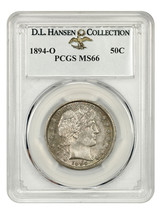 1894-O 50c PCGS MS66 ex: D.L. Hansen - £13,076.30 GBP