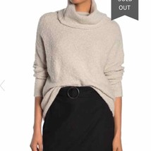 NWT Catherine Malandrino Eyelash Knit Turtleneck Sweater in Taupe M - £26.21 GBP