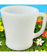 Anchor Hocking Fire King Milk Glass Cup Mug D Handle Made in USA - $198.58 MXN
