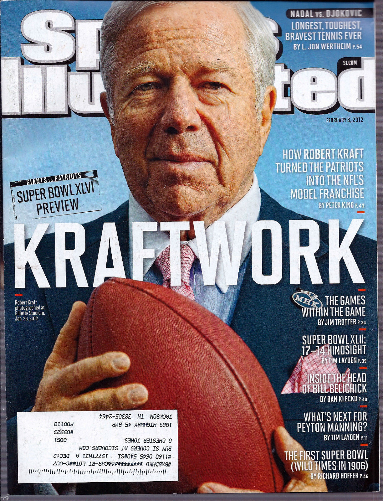 Primary image for Sports Illustrated Magazine February 6, 2012 Kraftwork