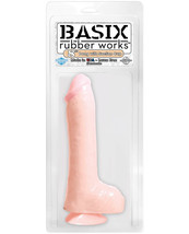 Basix Rubber Works 8" Dong W/suction Cup - Flesh - $34.99