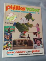 Larry Bowa Philadelphia Phillies Game Signed Scorecard Magazine 1982 - £11.69 GBP