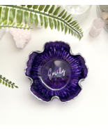Personalized Resin decorative bowl Purple EpoxyResin Bowl Personalized R... - $51.80 CAD