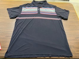 Travis Mathew Men’s Blue/White/Red Polo Shirt - 2XL - £11.03 GBP