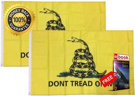 2 Pack 12x18 In Gadsden Dont Tread On Me Culpepper Rattlesnake Tea Party Flag Pr - £7.92 GBP