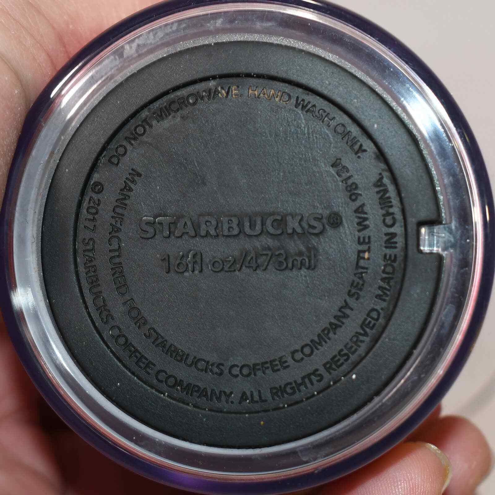 Starbucks 2017 Red Tumbler Travel Mug Christmas Trees Holiday Hot Cold 0422!!! Item image 5