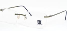 Try Titane Evolution TT13206 Vert Olive Lunettes TT132 53-18-135mm Italie - $113.24