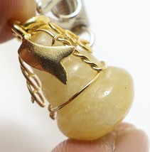 Magic Stone Gourd Calabash Chinese Amulet Blessed Gamble Rich Pendant Necklace 7 - £37.10 GBP