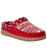 Dearfoams Total Comfort Diane Mixed Fairisle Slip On Clog Slipper Red Cr... - $379.80 MXN