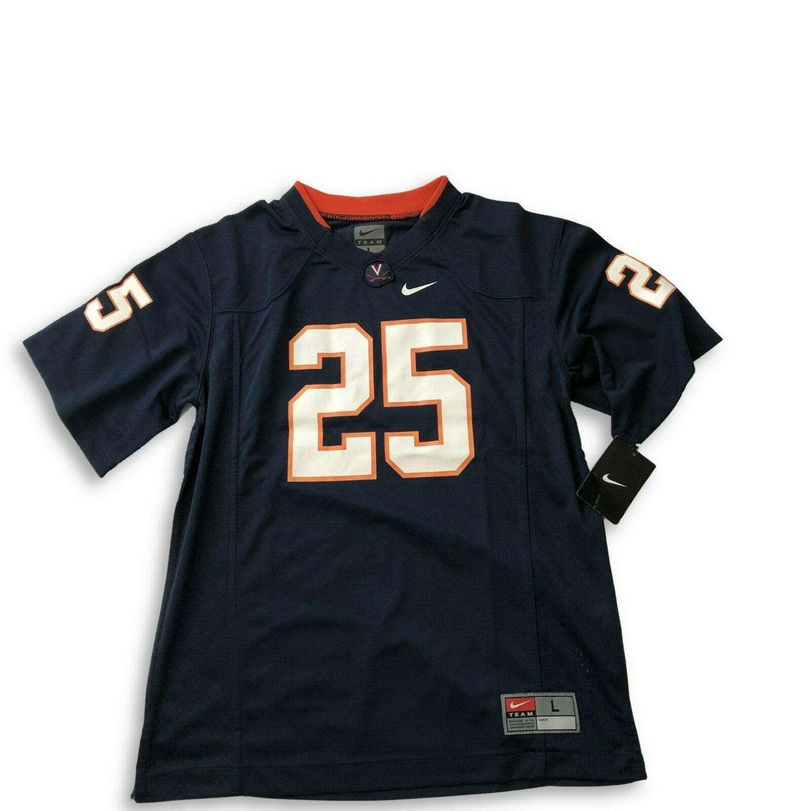 NWT New #25 Virginia Cavaliers Nike Youth Boy's Large Football Jersey - £30.02 GBP