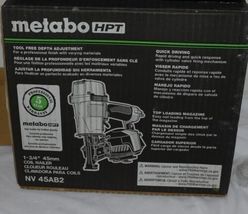 Metabo NV45AB2 Roofing Coil Nailer 1-3/4 Inch Brand New image 7