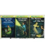 Nancy Drew Mystery Stories Book Set 1 2 &amp; 4 By Carolyn Keene Grosset &amp; D... - $14.95