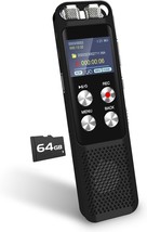 72Gb Digital Voice Recorder: Dictaphone Sound Tape Recorder With Passwor... - $51.70