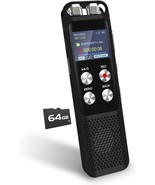 72Gb Digital Voice Recorder: Dictaphone Sound Tape Recorder With Passwor... - $51.98