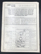1968 Lubrication Order Procedure for Armored Personnel Carrier LO 9-2300... - £14.55 GBP
