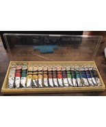 Vtg Water Color Guitar Brand Paint 18 Colors Metal Tubes Made in Japan w... - $19.80