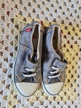 levis Grey Denim trainers kids size 1uk/33eur Express Shipping - £17.69 GBP