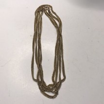 Vintage Freirich Gold Tone Chain Necklace 54 Inch - £11.39 GBP
