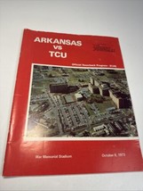 1973 ARKANSAS RAZORBACK VS TCU COLLEGE FOOTBALL PROGRAM - $25.39