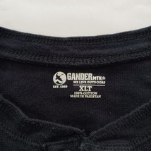 Gander MTN Men's Blue Cotton Henley Shirt Long Sleeve Outdoor  Size XLT image 3