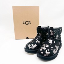 Ugg Classic Mini Floral Foil BOOTS- Color Black - £115.98 GBP