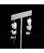 Sterling Silver .925 Three Heart Drop Earrings Great Gift for Her - €168,06 EUR