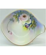 Noritake M Handpainted Candy/Nut Dish Gold Trim with Handle ~ Made in Japan - $13.86