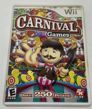 Carnival Games (Nintendo Wii, 2007) Game &amp; Case no manual - £5.79 GBP