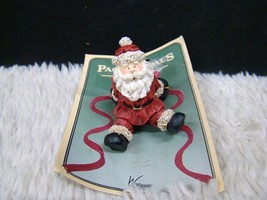 Westwater Enterprises Package Pals Ceramic Santa Package Topper, New on Package - $3.99