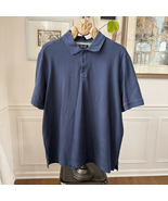 Nordstrom Men’s Polo Golf Shirt Dark Blue Pique Cotton XXL - $33.72 CAD