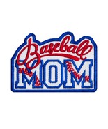 Baseball Mom Embroidered Patch Iron On. Size: 2.8X3.9 inches. - £6.26 GBP