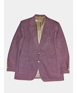 VTG Lacrosse Hopsack Jacket Men’s 42R Purple Blazer  Gold Buttons Made i... - $900.02 MXN