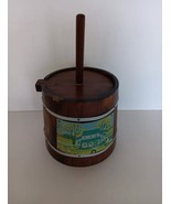Wooden Butter Churn Bucket Primitive  Early American 1984 Vintage Cottag... - $245.61 MXN