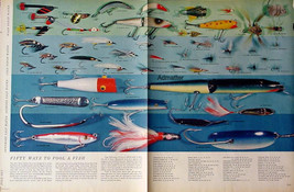 Very Rare 1958 Vintage Surf Fishing &amp; Lure Article 50 Ways To Fool A Fish! - £6.13 GBP