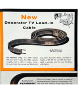 1960 Belden TV Lead Cable Advertisement Vintage Televison Electronics DW... - €17,11 EUR