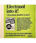 1966 Electrasol Dishwasher Fortified Soap Cleaner Advertisement Detergen... - $366.69 MXN